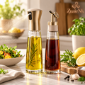 Premium Glass Oil & Vinegar Dispenser Set