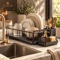 Premium Kitchen Sink Organizer & Dish Rack