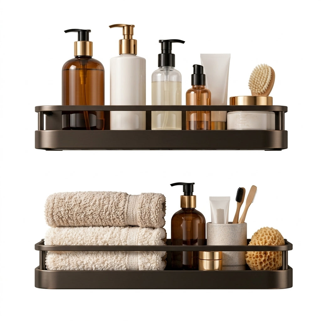 Modern Bathroom Storage & Shower Organizer Set
