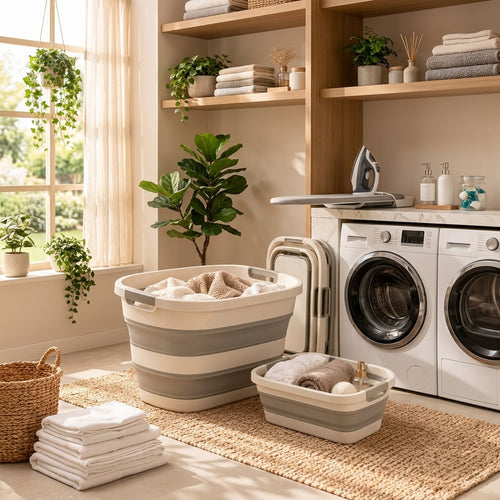 Collapsible Laundry Storage Basket Set